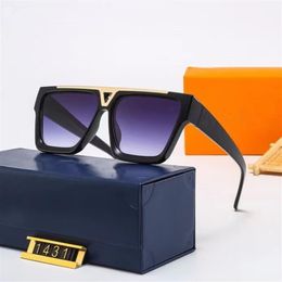 New Classic Designer Sunglasses Fashion Trend 1431 Sun Glasses Anti-Glare Uv400 Casual Eyeglasses For men and Women246J