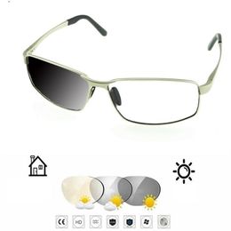 Al-mg Alloy Shield Type Oversized Men Pochromic Grey Reading Glasses 0 75 1 1 25 1 5 1 75 2 2 25 2 5 2 75 To 42378