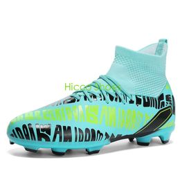 Womens Mens Professional Football Boots Children's High Top Soccer Shoes Youth Kids Breathable Training Shoes Size 31-48