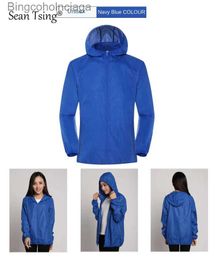 Others Apparel Sean Tsing Anti UV Camping Rain Jacket Men Women Waterproof Sun Protection Coats Fishing Hunting Quick Dry Portable WindbreakerL231215