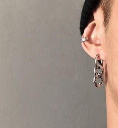 Dangle Chandelier Stainless Steel Earrings For Men And Women Simple Hiphop Metal Thick Chain Rapstar Cool Boy Gift 20215464898