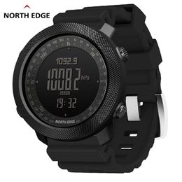 NORTH EDGE Altimeter Barometer Compass Men Digital Watches Sports Running Clock Climbing Hiking Wristwatches Waterproof 50M 220421224O