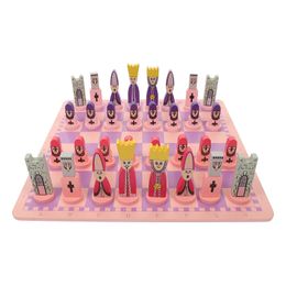 Chess Games 1 Set of Travel Toy Kids Adults Board Plaything Educational Toys Children Wooden Foldable Mini Girls 231215