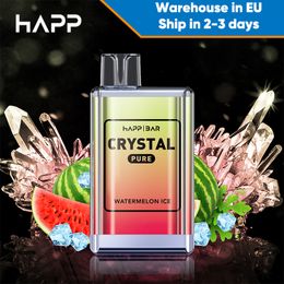 6000 6k Puffs Disposable Vape Best Price Crystal Box 12ml Big Capacity 1500mAh E Cigarette 10 Fruits Mixed Flavours Ecig Fast Delivery Ship From Germany