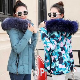 Women's Down Parkas Winter Jacket Women Parkas for Coat Fashion Female Down Jacket With a Hood Large Faux Fur Collar Coat 2020 Autumn high qualityL231215