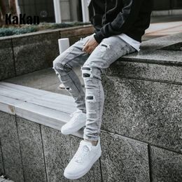 Kakan Skinny Jeans with Holes Patch In Europe and America K016 MGDD38 231222