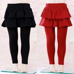 Trousers Fashion Girls Boot Skirt Pants Children Split Divided Skirt Cotton Baby Girl Pantskirt Leggings Solid Blue Navy Red Grey Trouser 231215