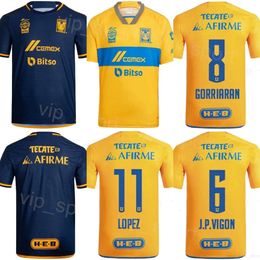 Club Soccer Tigres UANL 1 Nahuel Guzman Jersey 29 Jonathan Herrera 10 Andre-Pierre Gignac 16 Diego Lainez 6 Juan Vigon Football Shirt Kits Uniform 2023 2024 Man Team