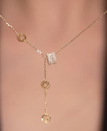 Halsband designer kvinna designer smycken halsband klassiska lyxiga smala midja hängen halsband för bröllopsfest julklapp