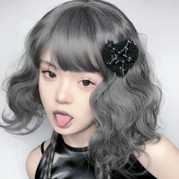 Design Gothic Cute Heart Shaped Hair Hairpin For Women Sweet Anime Lolita Dark Headdress Girl Accessoires Barrettes