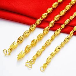 Chains Vietnam Sargent Necklace Jewellery 14K Hollow Dragon Men's Gift Manufacturers Wholesale Supply