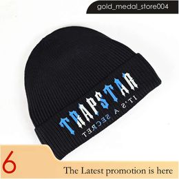 Beanie/Skull Caps New Unisex Luxury Popular Trapstar Cap Designer Knitted Hats Woollen Hats Autumn Winter Warm Hats Cap 906