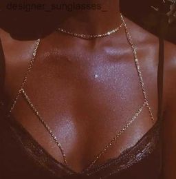 Other Fashion Accessories Bo Chain Jewellery Bo Harness Chain Bra Top Chest Waist Belt Witch Gothic Punk Fashion Metal Girl Festival Jewellery AccessoriesL231215