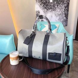 Luggage Travel Bag Titanium Alloy 47 Cm Hold-all M44170 Duffel Hand Bags Purses Designer Handbags Men Duffle Backpacks Tote Handba241F