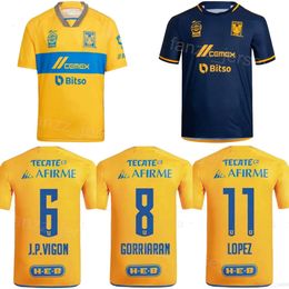 Man Tigres UANL 10 GIGNAC Soccer Jerseys 2023 24 Club Team 9 IBANEZ 6 VIGON 23 QUINONES 22 FULGENCIO 27 ANGULO 5 CARIOCA 8 GORRIARAN PIZARRO AQUINO Football Shirt Kits