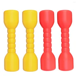 Dumbbells 2 Pairs Kids Small Sports For ( Red Yellow )