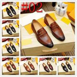 24Model Luxury Men Leather Shoes Men Shoes Casual Breathable Designer Dress Leather Shoes Youth Business England Solid Color Breathable Fashion Low Top