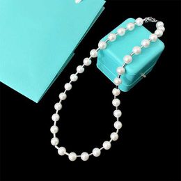 Pendant Necklaces Fashion fashion Jewellery t home elegant light luxury white mother of pearl small round tube single ring necklace DESIGNERS