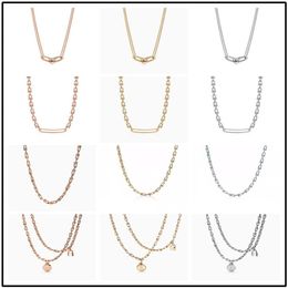 Pendant 925 silver Necklaces U shaped necklace tiff HardWear series rose the same styleany Co original packaging highquality desi278i