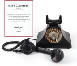 Retro Style Rotary Wedding Audio Guestbook .Phone Birthday Party Confession Funeral Message Voicemail Recording