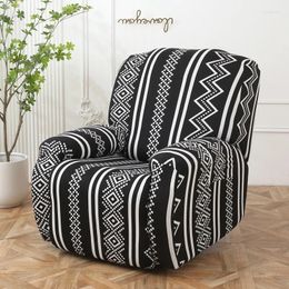 Chair Covers Recliner Cover With Side Pockets Stretch Lazy Boy Relax Armchair Protector Slipcovers Fashion Prints Sofa