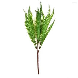 Decorative Flowers Artificial Fern Foliage Bush Plants Plastic Fake Wedding Garden Decor Home Party Indoor Outdoor