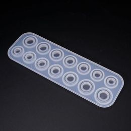 Baking Moulds Flat Rings Mould Collection Handmade Jewellery Tools DIY Making Ring Silicone Moulds For Resin Crystal Epoxy259l