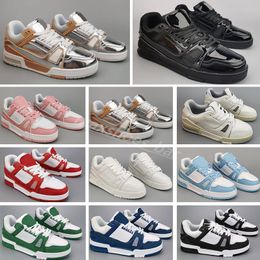 2024 Designer Trainers 1854 Skate Casual Shoes Vintage Men Leather Shoe Mesh Classic Sneakers Combination Large Sole Fashion Sneaker Printing Lace Up Shoe M15