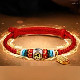 Link Bracelets Twelve Zodiac Year-Breaking Bracelet Dragon Dog Sheep Cattle Charm Birth Buddha Lucky Carrying Strap