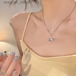 Pendant Necklaces Gold Coloured Necklace Woman's Planet Bridal Wedding Necklace Artificial Pendant Necklace Link Chain Pendant Girls' JewelleryL231215