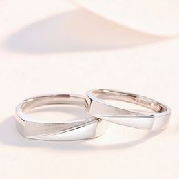 Wedding Rings PT950 Platinum Rings Men and Women Couple Wedding Engagement Fashion Plain Movable Ring 231214