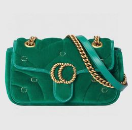 Classic Designer marmont handbags women shoulder Crossbody bags Tote softly quilted velvet G studs cross body Satchel vintage handbag Fashion purses luxury