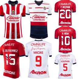 Men 23-24 Soccer CD Chivas Guadalajara 14 Ricardo Marin Jersey Club Team 20 Fernando Beltran 26 Cristian Calderon 25 Roberto Alvarado Miguel Jimenez Football Shirt