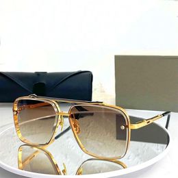 Men Sunglasses DITA Mach Six Designer Women Metal Vintage Polygon Diamond Cut Edge Craft Collection Sunglasses Original Box286K