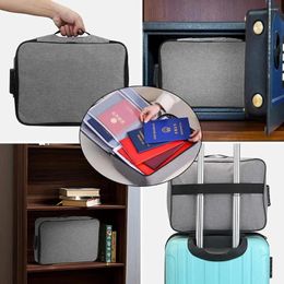 Briefcases Large Capacity Document Tickets Storage Bag Certificate File Organiser Case Home Multi Layer Travel Passport Briefcase With Lock