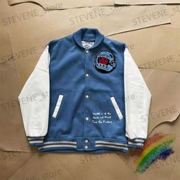 Men's Jackets Blue Boys Club Woollen Baseball Coat Jacket For Women Men Best Quality Embroidery Casual Clothing T231215