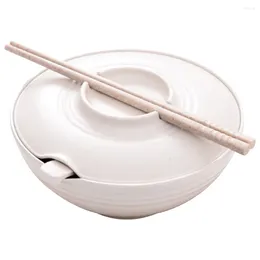 Bowls Instant Noodle Bowl Japanese Rice Style Ramen And Choptick Spoon Chopstick Sushi Bamboo Kitchen