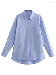 Women's Polos COCHONNET Fashion Loose Slim Striped Long-Sleeved Shirt Top Shorts Suit