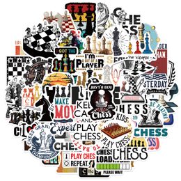 50Pcs-Pack Chess Stickers Waterproof Vinyl Stickers for Luggage Water Bottle Laptop Car Planner Scrapbooking Phone Mac Door Wall Decals