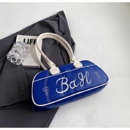 Designer Bag Womens Crossbody Handbags Embroidered Letter Bowling Bag Underarm Real Leather Shoulder Teen Wallet Ladies Designer Bag the Totes Purse