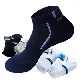 Men's Socks LKWDer 3 Pairs Men Ankle Breathable Cotton Sports Mesh Casual Athletic Summer Thin Cut Short Sock Male High Quality