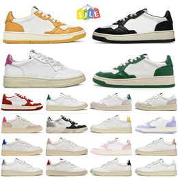 Luxury Brand Autrys medalist sneakers designer shoes for men women Action Two-Tone Leather Suede Low USA mens casual outdoor Platform Sports trainers size 36-43