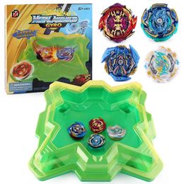 4D Beyblades Beyblades Burst Children Toys Stadium Metal Fusion Accessories Set With 4 Gyros And Battle Disk Gift Toys For Children 231215