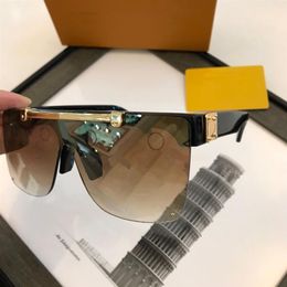 Sexy Square Sunglasses Ladies Pilot Sunglasses Metal Women Men Goggle Gradient Sun Glasses One Piece Female Mirror Shades UV400191m