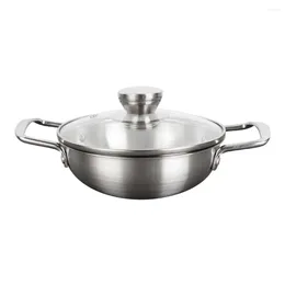 Double Boilers Stainless Steel Noodle Pot Multi-functional For Home Korean Ramen Soup Pan Saucepan Stock Multi-layer Cooking