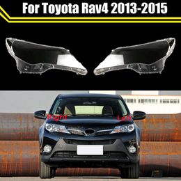 Car Protective Headlight Cover Lens Glas Shell Front Headlamp Transparent Lampshade Light Lamp for Toyota Rav4 2013 2014 2015