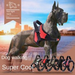 Dog Collars Leashes Big Dog Harness Vest Reflective Adjustable Pet Chest Strap Training Pets Harnesses No Pull for Small Medium Large Dogs Stuff 231214