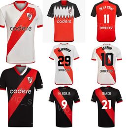 Club 23 24 River Plate Soccer Jerseys Mens 9 BORJA 21 BARCO 26 FERNANDEZ 25 RONDON 36 SOLARI 20 CASCO DIAZ ALIENDRO GONZALEZ HERRERA PEREZ Football Shirt Kits Uniform