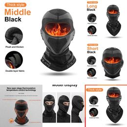 Car Electronics Winter Warm Balaclava Hat Breathable Cycling Cap Outdoor Sport Full Face Cover Scarf Motorcycle Bike Helmet Liner For Men Women