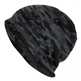 Berets Night Camouflage Pattern Bonnet Hat Vintage Outdoor Skullies Beanies Army Military Camo For Men Women Spring Dual-use Cap